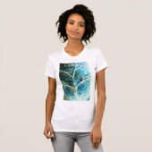Koper verdigris leaf t-shirt (Voorkant volledig)