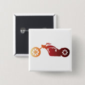 KOPER VIERKANTE BUTTON 5,1 CM (Voorkant /achterkant)