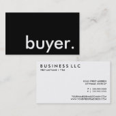 koper. visitekaartje (Voorkant / Achterkant)