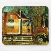 Koper Vrachtwagen Trucker Art Mousepad Muismat (Voorkant)
