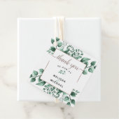 Koper & Waterverf Greenery 🌿 Huwelijksgunst Bedankjes Labels (In situ)