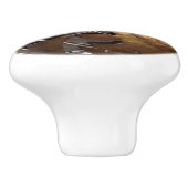 Koper Wereldbol Keramische Knop (Zijkant)