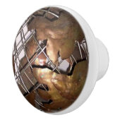 Koper Wereldbol Keramische Knop (Rechts)