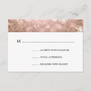 Koper Winter Wonderland Elegant Wedding RSVP