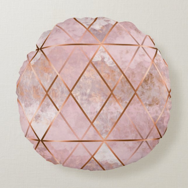 Koper X Round Pillow Rond Kussen (Voorkant)