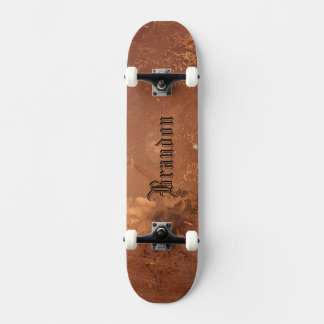 Koperachtergrondskateboard Persoonlijk Skateboard