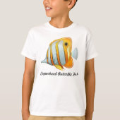 Koperband Butterfly Fish Kinder T-Shirt (Voorkant)