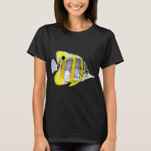 Koperbandvlinder Black Alternatief Ontwerp T-shirt
