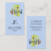 Koperbandvlindervis Visitekaartje (Voorkant / Achterkant)
