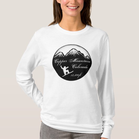 Koperberg Colorado dames snowbokarton T-shirt (Voorkant)