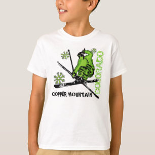 Koperberg Colorado groene skiejongens t-shirt