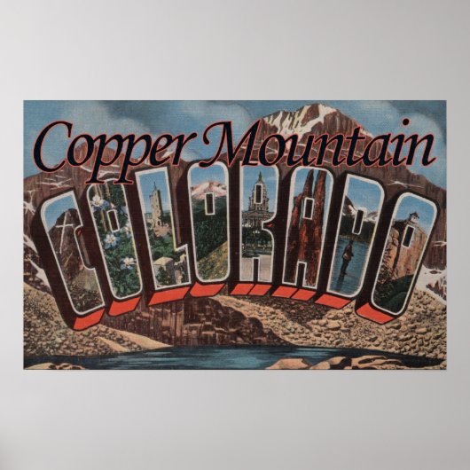 Koperberg, Colorado - grote lettertjes Poster (Voorkant)