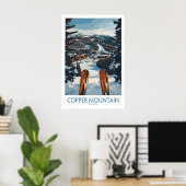 Koperberg Colorado Muurkunst Winter Ski Poster (Thuiskantoor)