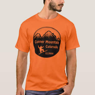 Koperberg Colorado oranje snowbokarton t-shirt
