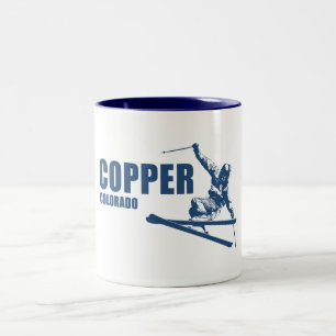 Koperberg Colorado Skier Tweekleurige Koffiemok