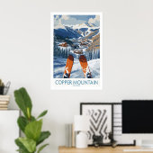Koperberg Colorado Skiprint Alpenresort 1 Poster (Thuiskantoor)