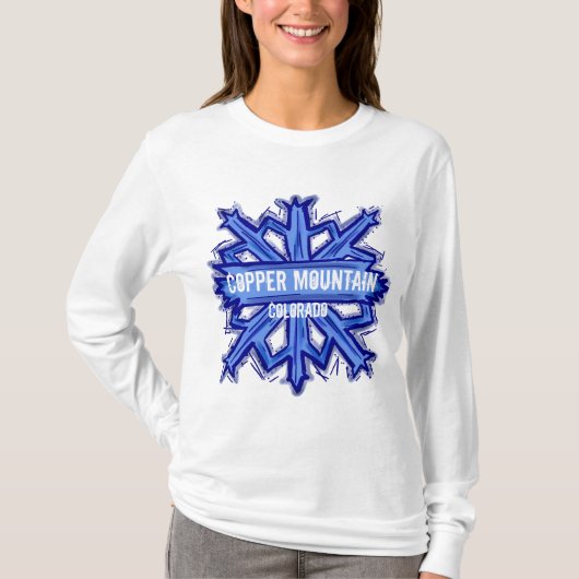 Koperberg Colorado snowflake hoodie T-shirt (Voorkant)