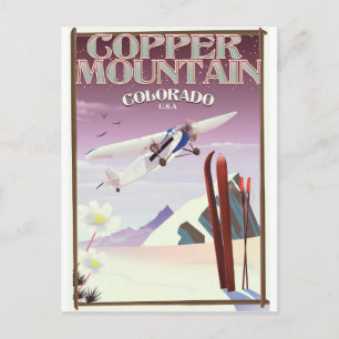 Koperberg Colorado vintage poster Briefkaart