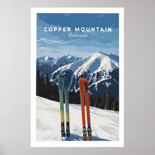 Koperberg Reisposter Colorado Berg Poster