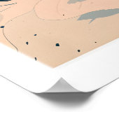 Koperberg Reisposter Skiën in de Zonsondergang 1 Poster (Hoek)