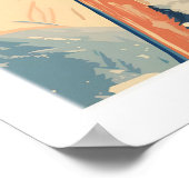 Koperberg Reisposter Zonsondergang Skislope 1 Poster (Hoek)