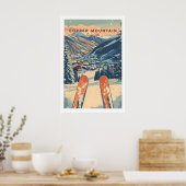 Koperberg Reisposter Zonsondergang Skislope 1 Poster (Keuken)