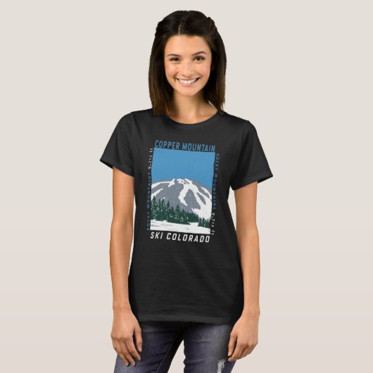 Koperberg Ski Area Colorado  T-Shirt (Voorkant volledig)