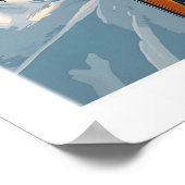 Koperberg Skieprint 1 Poster (Hoek)