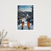 Koperberg Skieprint 1 Poster (Keuken)