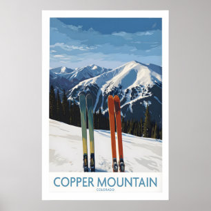 Koperberg Skimuurkunst Skiprint 1 Poster