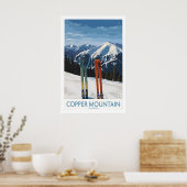 Koperberg Skimuurkunst Skiprint 1 Poster (Keuken)