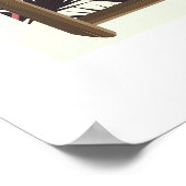 Koperbergbekorado-wijnoogstposter Poster (Hoek)