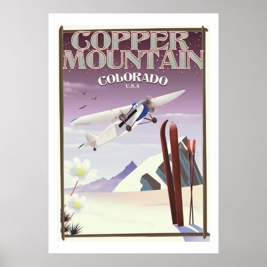 Koperbergbekorado-wijnoogstposter Poster (Voorkant)