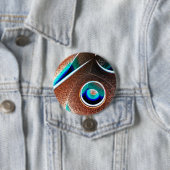 Koperblauw Ronde Button 7,6 Cm (In situ)