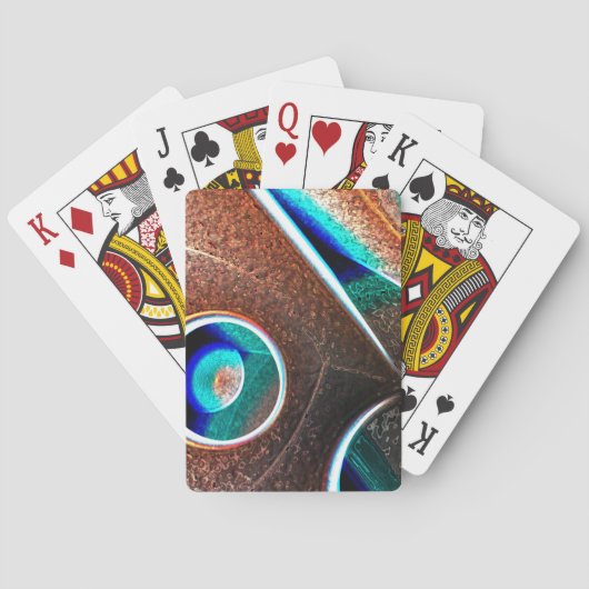 Koperblauw Speelkaarten (Achterkant)