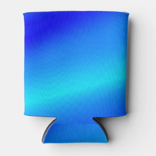 Koperblauwe ombre waterverf abstracte pastel blikjeskoeler (Voorkant)