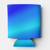 Koperblauwe ombre waterverf abstracte pastel blikjeskoeler (Achterkant)