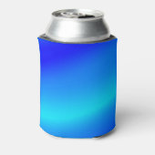Koperblauwe ombre waterverf abstracte pastel blikjeskoeler (Blikje Achterkant)