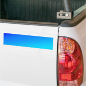 Koperblauwe ombre waterverf abstracte pastel bumpersticker (Op Truck)