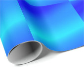 Koperblauwe ombre waterverf abstracte pastel cadeaupapier (Rol Hoek)