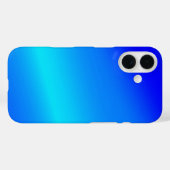 Koperblauwe ombre waterverf abstracte pastel Case-Mate iPhone case (Achterkant (horizontaal))