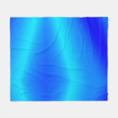 Koperblauwe ombre waterverf abstracte pastel fleece deken (Voorkant (Horizontaal))