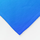 Koperblauwe ombre waterverf abstracte pastel fleece deken (Hoek)