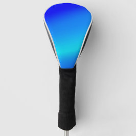 Koperblauwe ombre waterverf abstracte pastel golfheadcover