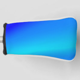 Koperblauwe ombre waterverf abstracte pastel golfheadcover