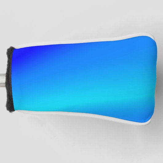 Koperblauwe ombre waterverf abstracte pastel golfheadcover (Voorkant)