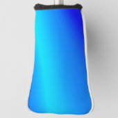 Koperblauwe ombre waterverf abstracte pastel golfheadcover (Draai 90)