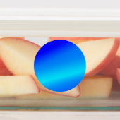 Koperblauwe ombre waterverf abstracte pastel labels (Aangebracht)