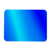 Koperblauwe ombre waterverf abstracte pastel magneet (Horizontaal)