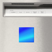 Koperblauwe ombre waterverf abstracte pastel magneet (Insitu (Vaatwasser))